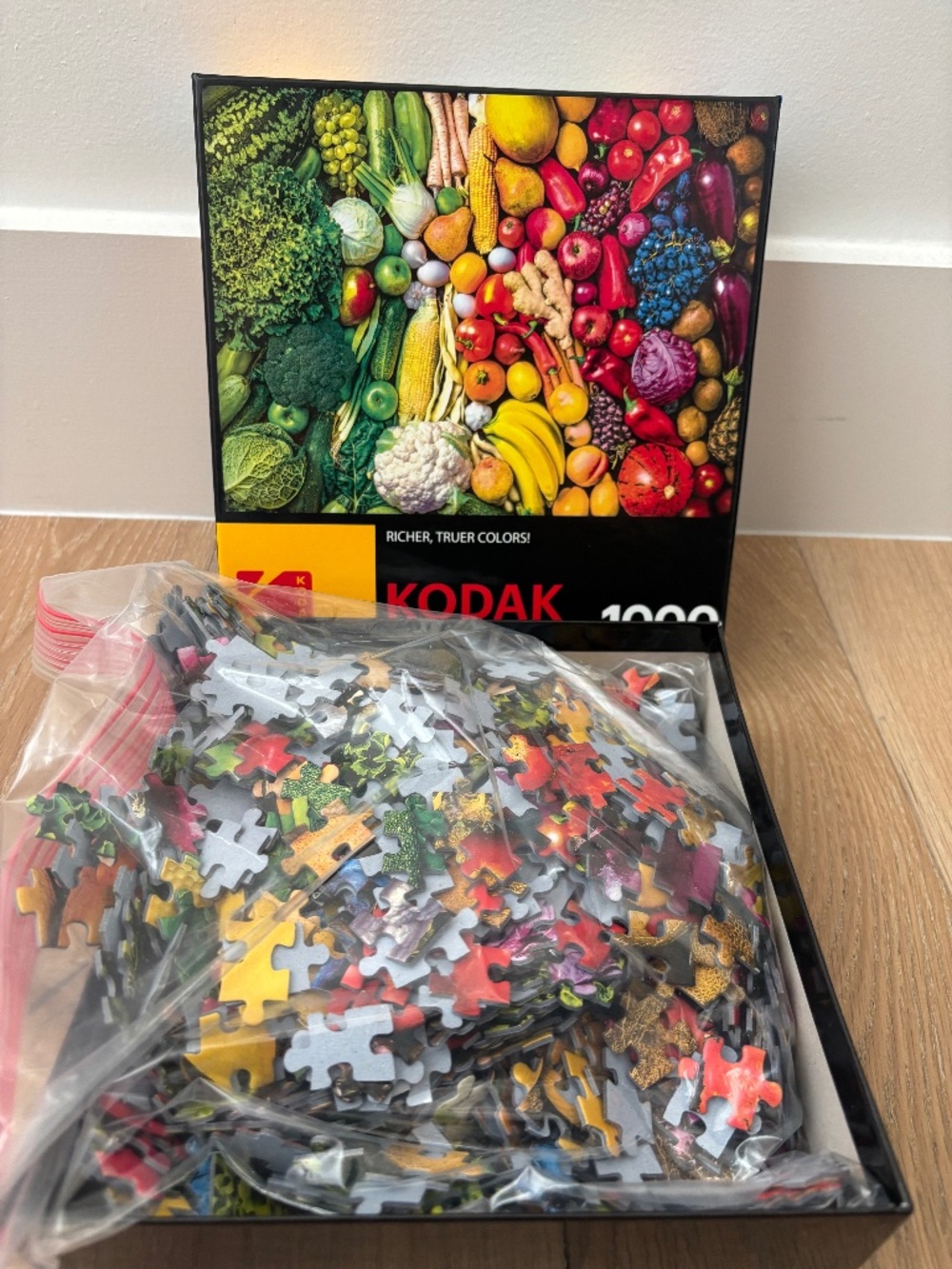 Kodak Cra-Z-Art Rainbow Superfoods Fruits Vegetables 1000pc Jigsaw Puzzle
